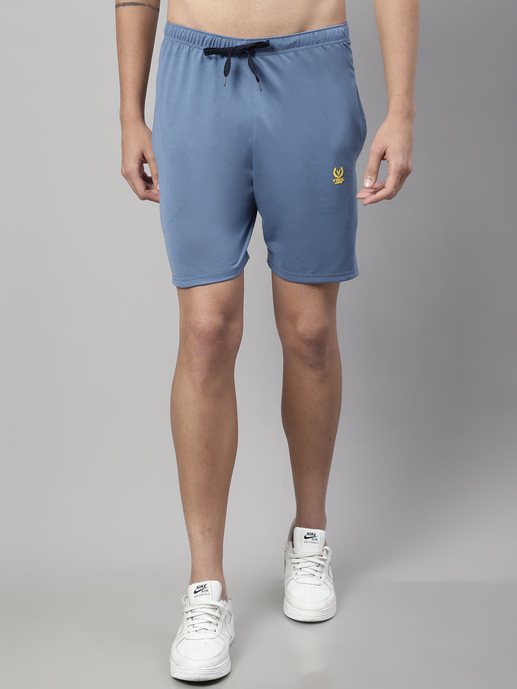 Mack Jonney Dark Grey Regular fit Cotton Shorts for Men