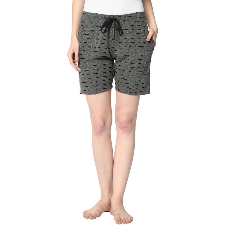Mack Jonney Black Shorts For Women's