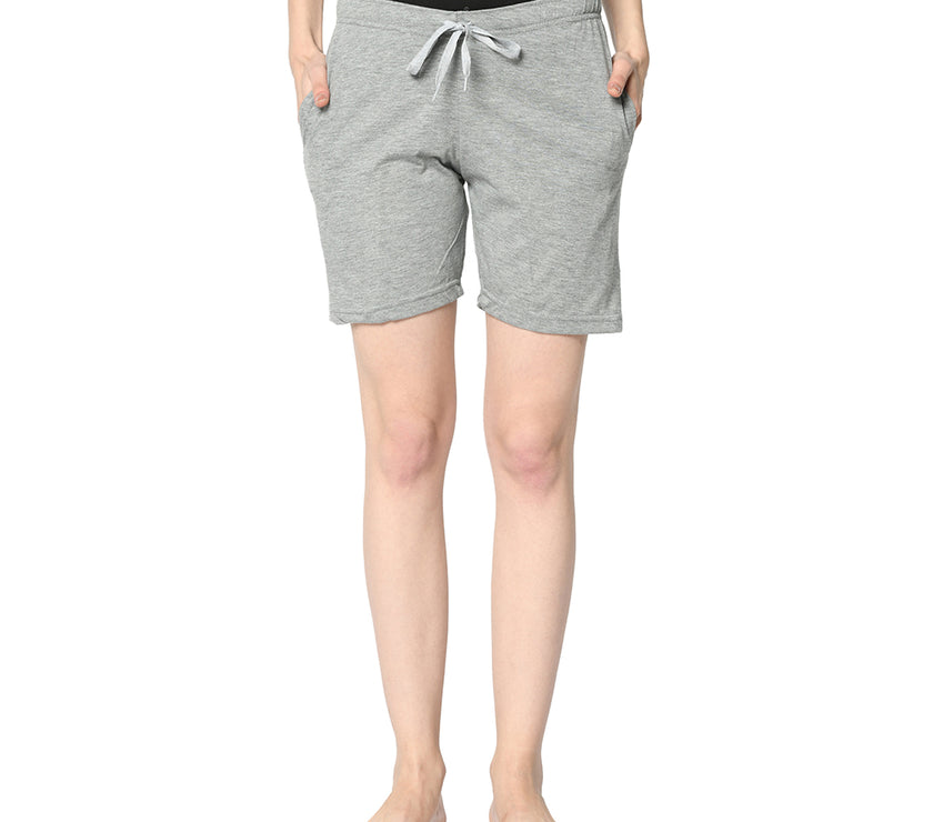 Mack Jonney Silver Shorts For Women's