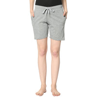 Mack Jonney Silver Shorts For Women's