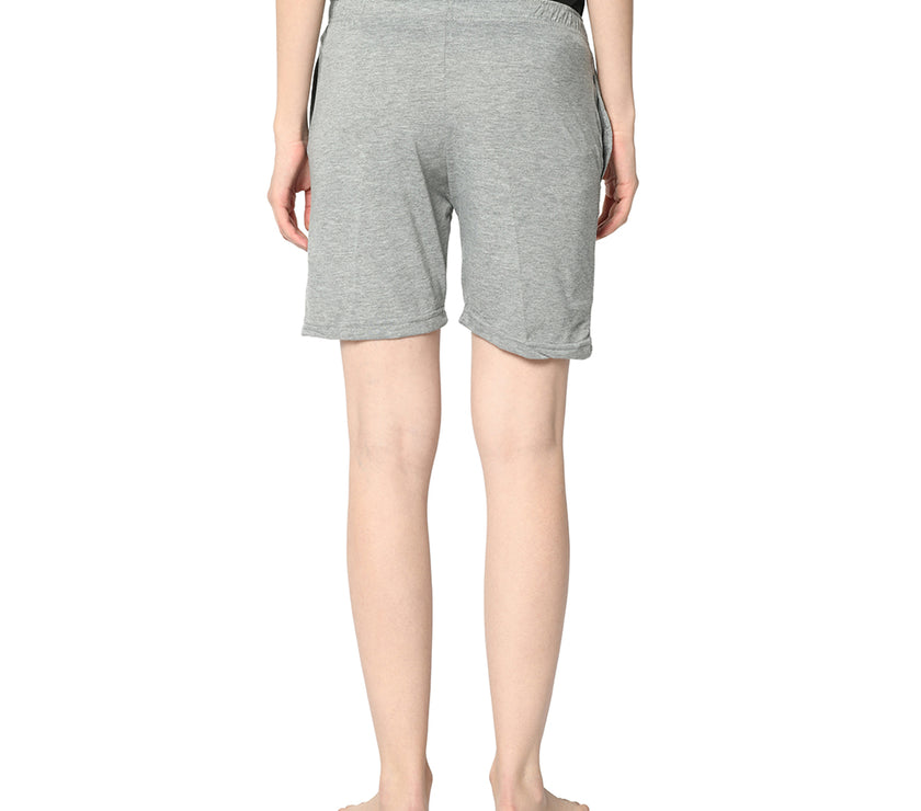 Mack Jonney Silver Shorts For Women's