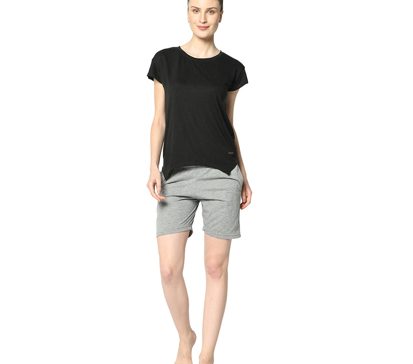 Mack Jonney Silver Shorts For Women's