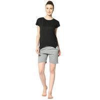 Mack Jonney Silver Shorts For Women's
