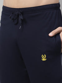Mack Jonney Navy Blue Regular fit Cotton Shorts for Men