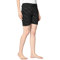 Mack Jonney Black Shorts For Women's