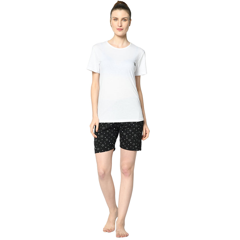 Mack Jonney Black Shorts For Women's