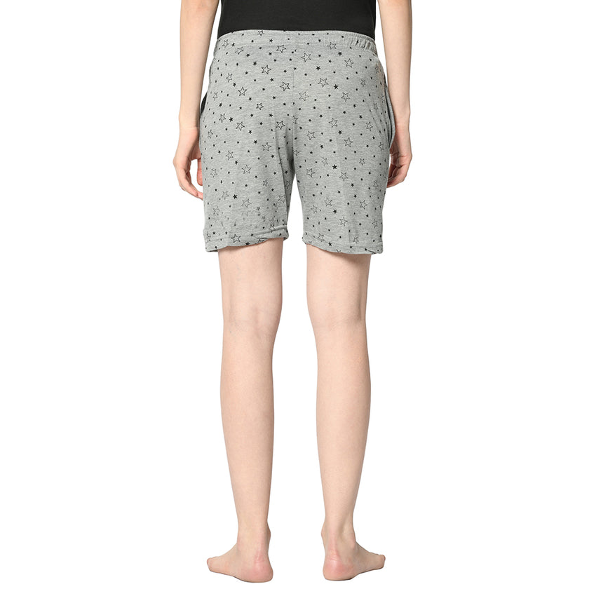 Mack Jonney Grey Shorts For Women's
