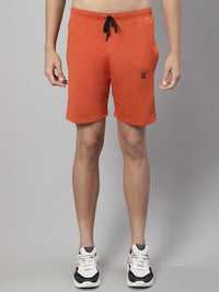 Mack Jonney Rust Regular fit Cotton Shorts for Men