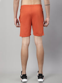 Mack Jonney Rust Regular fit Cotton Shorts for Men
