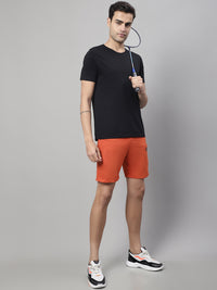 Mack Jonney Rust Regular fit Cotton Shorts for Men