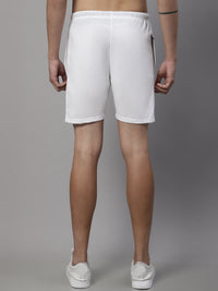Mack Jonney White Regular fit Cotton Shorts for Men
