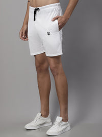 Mack Jonney White Regular fit Cotton Shorts for Men