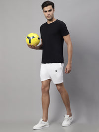 Mack Jonney White Regular fit Cotton Shorts for Men