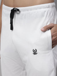 Mack Jonney White Regular fit Cotton Shorts for Men