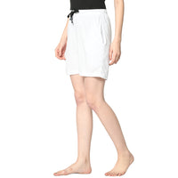 Mack Jonney White Shorts For Women's