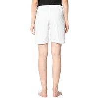 Mack Jonney White Shorts For Women's