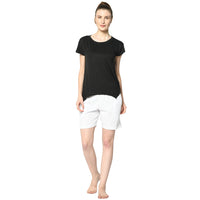 Mack Jonney White Shorts For Women's