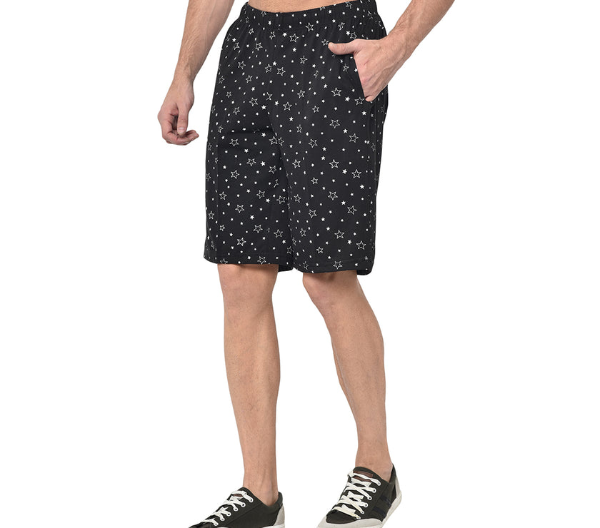 Mack Jonney Black Shorts For Men's