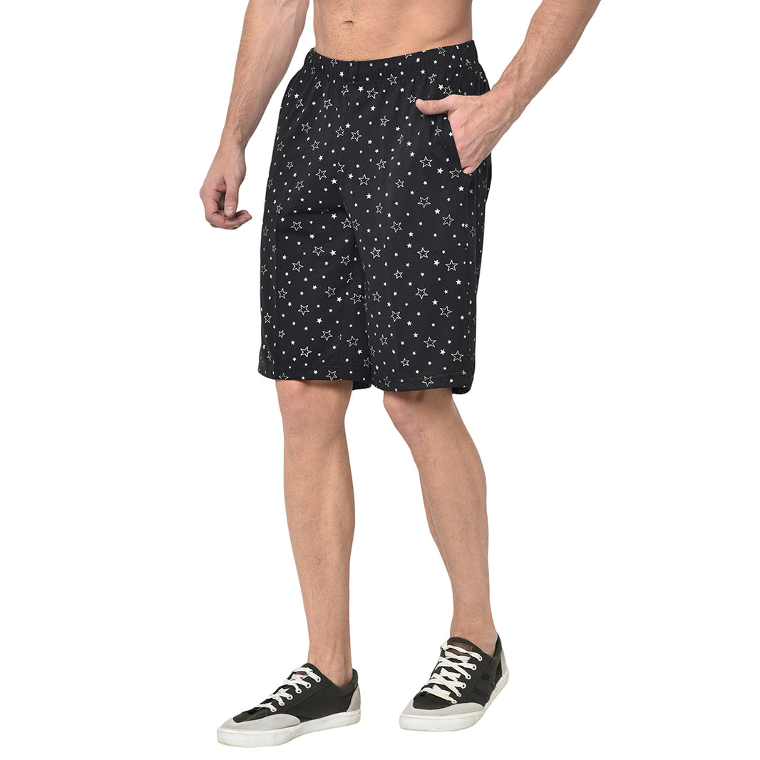 Mack Jonney Black Shorts For Men's