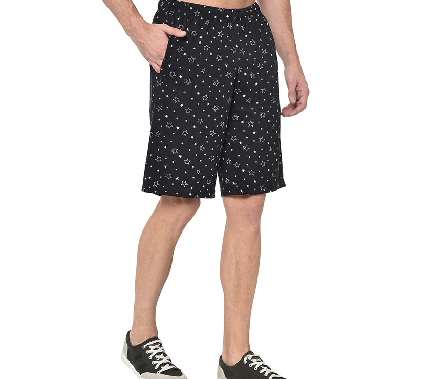 Mack Jonney Black Shorts For Men's