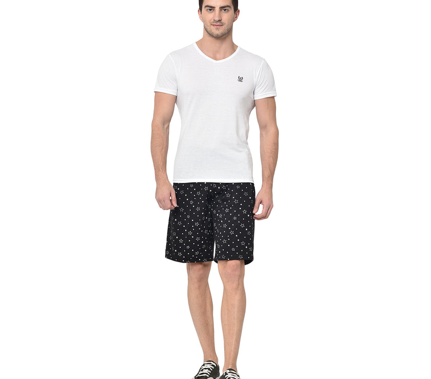 Mack Jonney Black Shorts For Men's