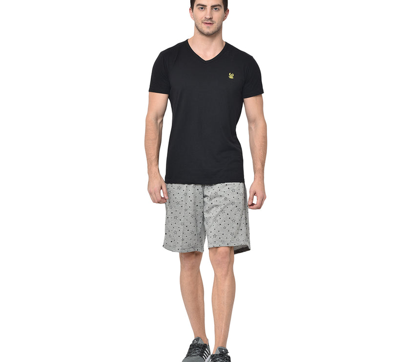 Mack Jonney Silver Shorts For Men's