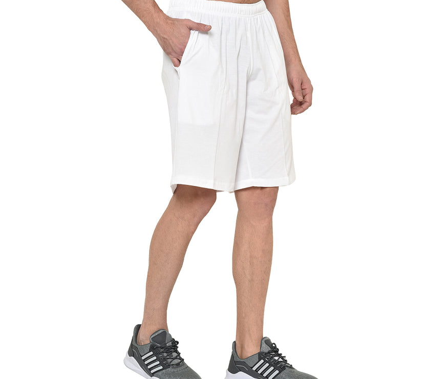 Mack Jonney White Shorts For Men's