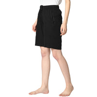 Mack Jonney Black Shorts For Women's