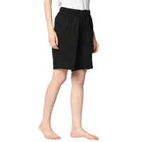 Mack Jonney Black Shorts For Women's