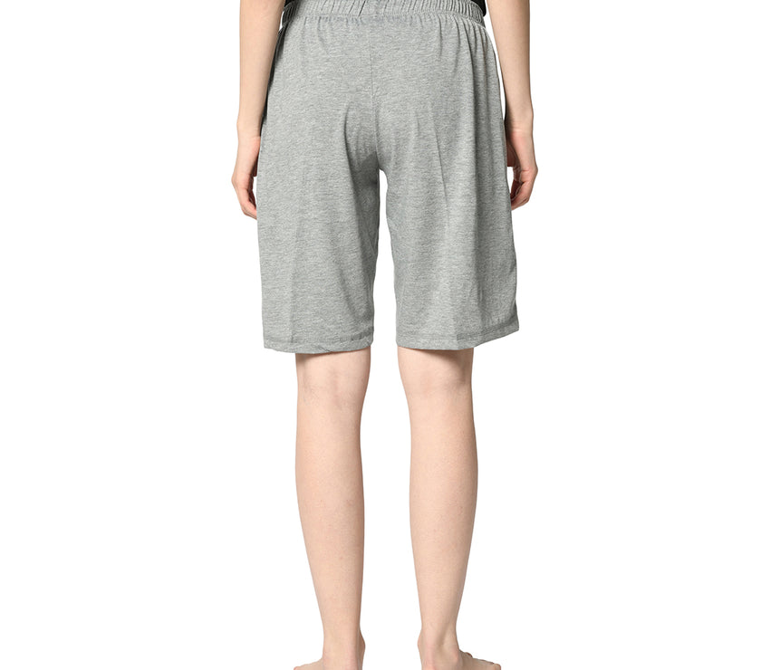 Mack Jonney Silver Shorts For Women's