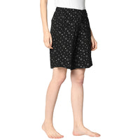 Mack Jonney Black Shorts For Women's