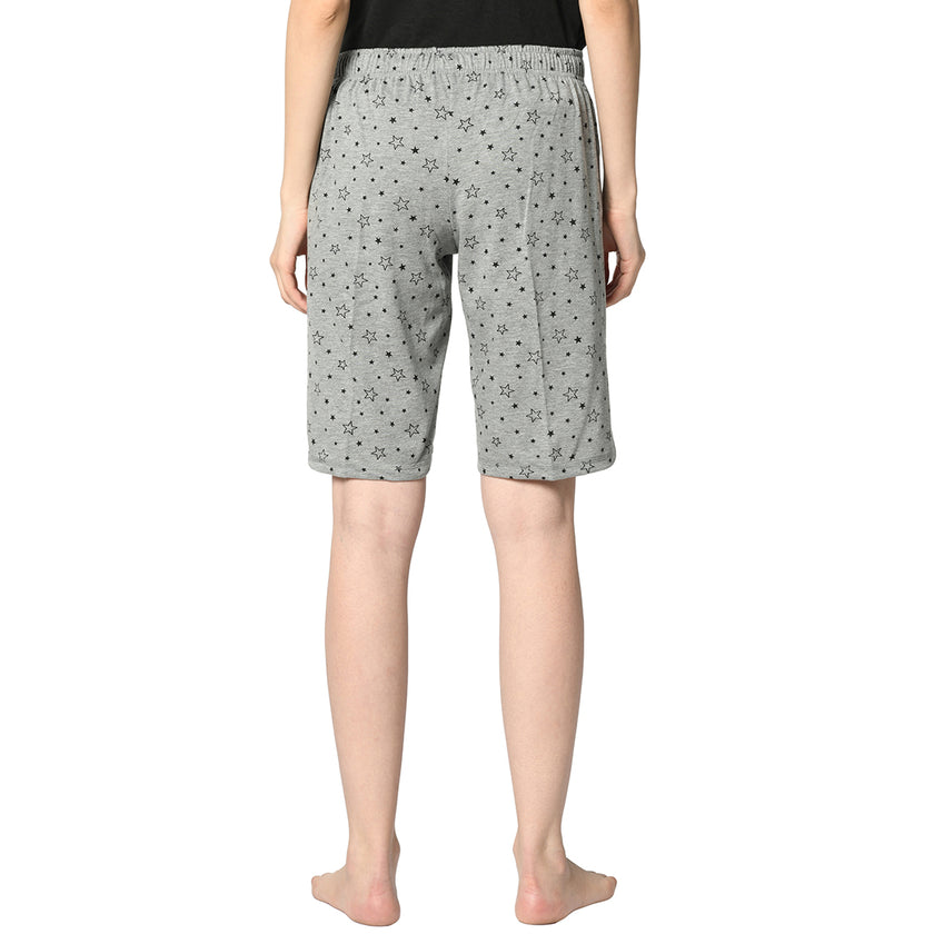 Mack Jonney Grey Shorts For Women's