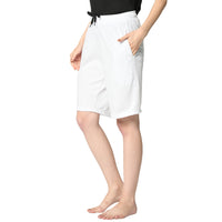 Mack Jonney White Shorts For Women's