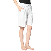 Mack Jonney White Shorts For Women's