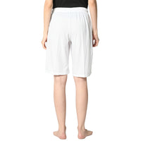 Mack Jonney White Shorts For Women's