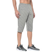 Mack Jonney Cotton Blended Regular Fit Black 3/4th Capri For Men