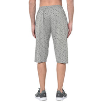 Mack Jonney Cotton Blended Regular Fit Black 3/4th Capri For Men