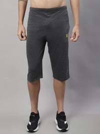 Mack Jonney Anthracite Regular fit Cotton Capri for Men