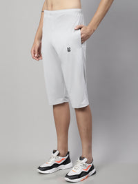 Mack Jonney Light Grey Regular fit Cotton Capri for Men