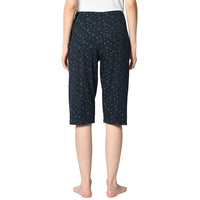 Mack Jonney Blue 3/4th Capri For Women's