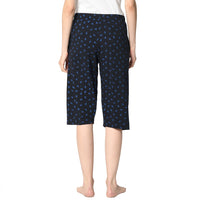Mack Jonney Dark Blue 3/4th Capri For Women's