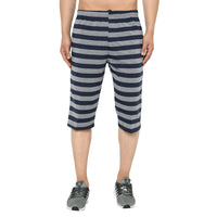 Vimal Jonney Regular Fit Dark Blue 3/4th Capri For Men's - Vimal Clothing store