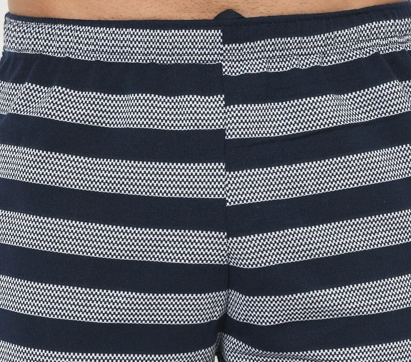 Vimal Jonney Regular Fit Dark Blue 3/4th Capri For Men's - Vimal Clothing store