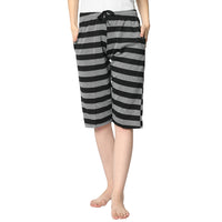 Mack Jonney Black 3/4th Capri For Women's