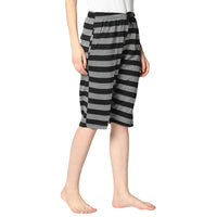 Mack Jonney Black 3/4th Capri For Women's