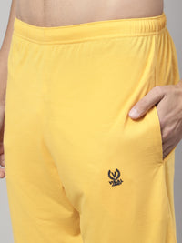 Mack Jonney Yellow Regular fit Cotton Capri for Men