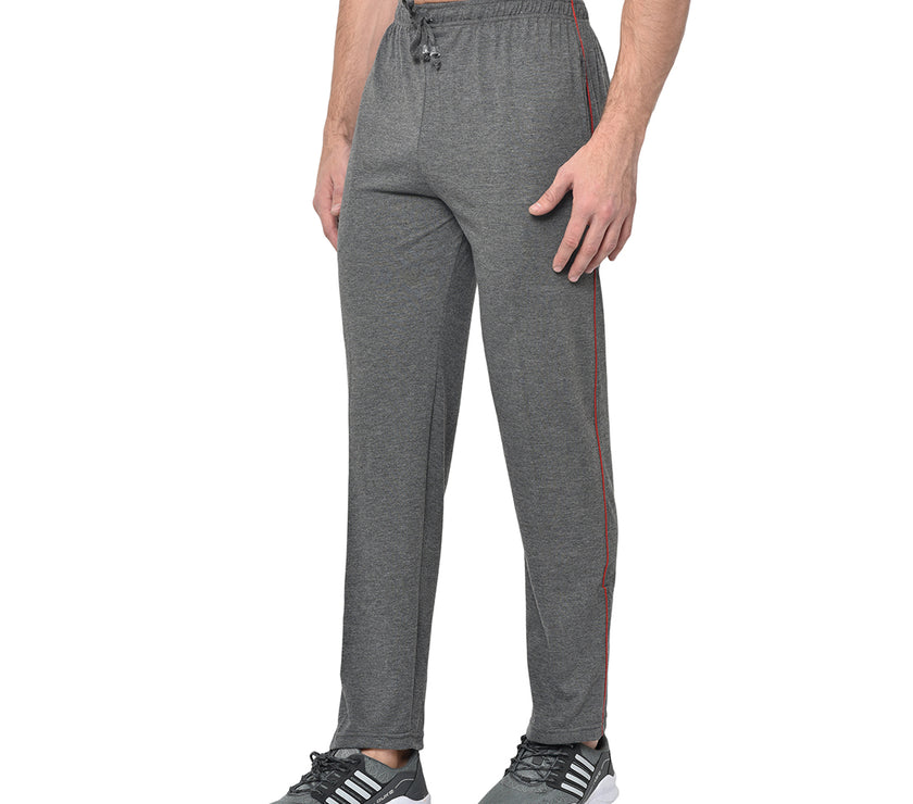 Mack Jonney Grey Cotton Trackpant For Men's
