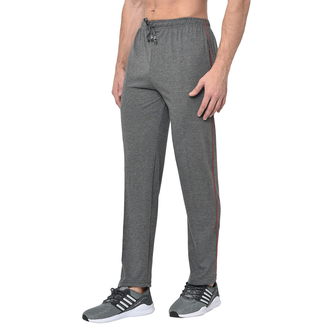 Mack Jonney Grey Cotton Trackpant For Men's