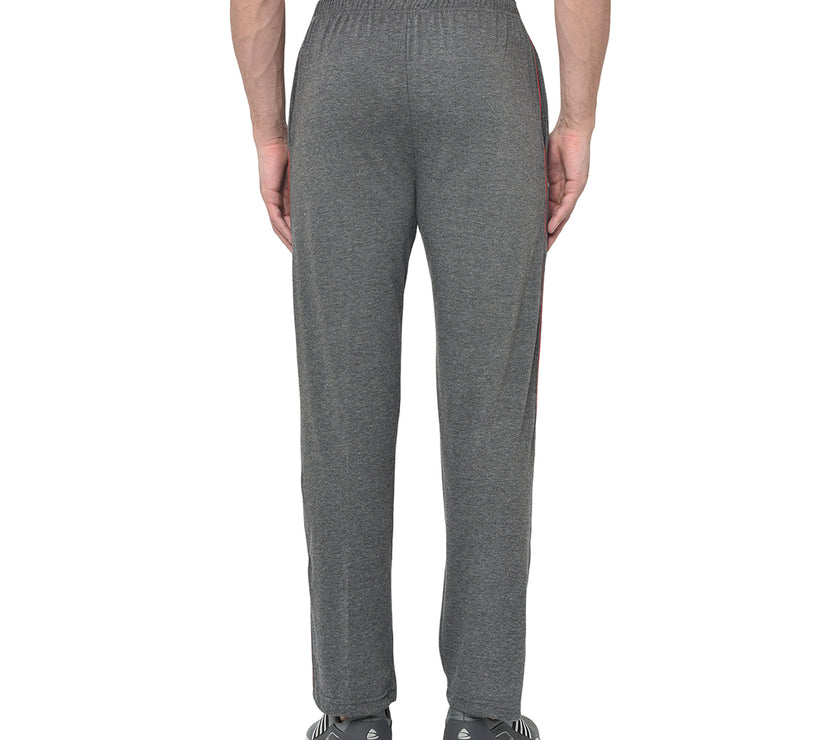 Mack Jonney Grey Cotton Trackpant For Men's
