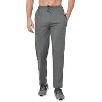 Mack Jonney Grey Cotton Trackpant For Men's